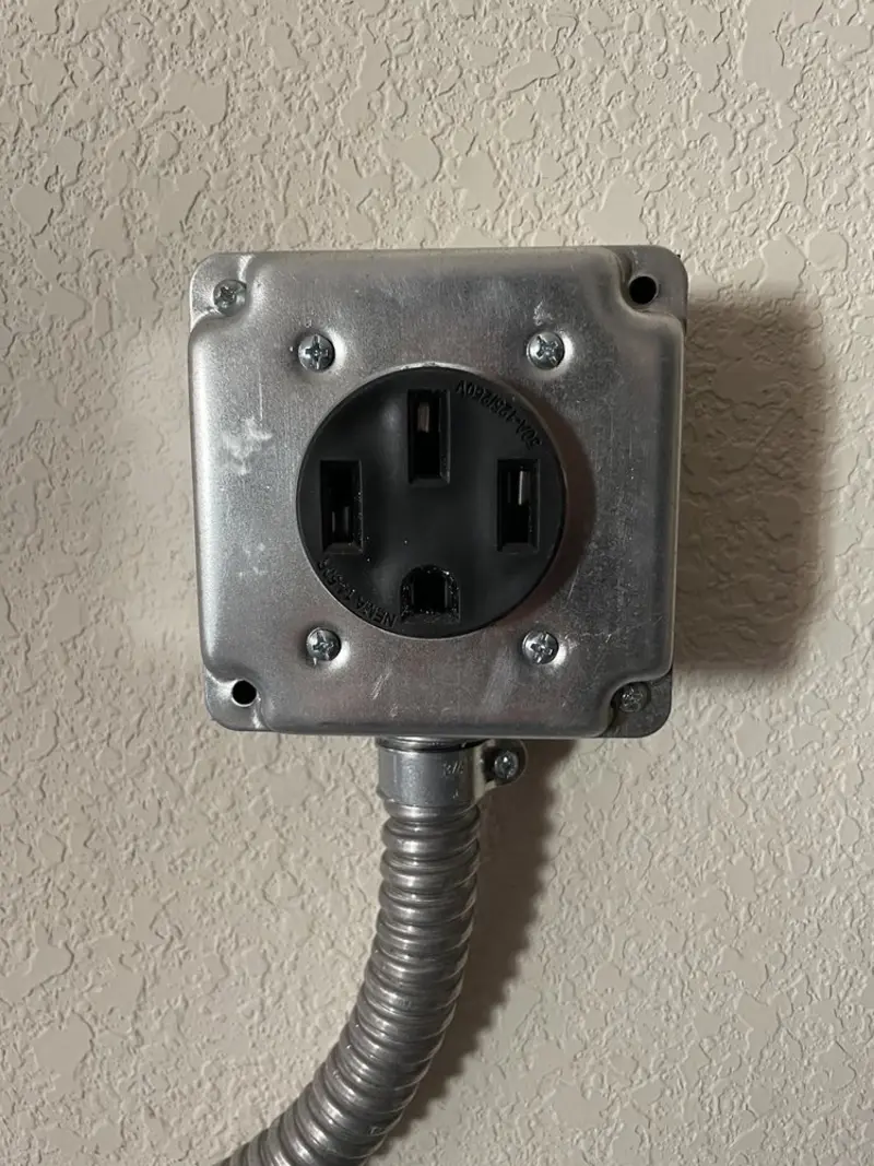 NEMA 14-50 outlet installed for Electrical Panel Upgrade in Las Cruces